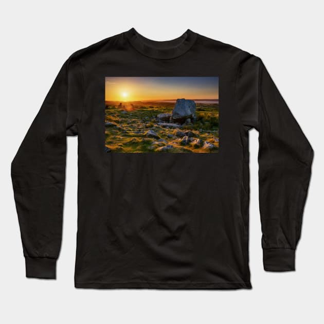 Arthur's Stone, Cefn Bryn, Gower Long Sleeve T-Shirt by dasantillo